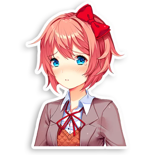 😟 Стикер «DDLC Sayori» для Telegram