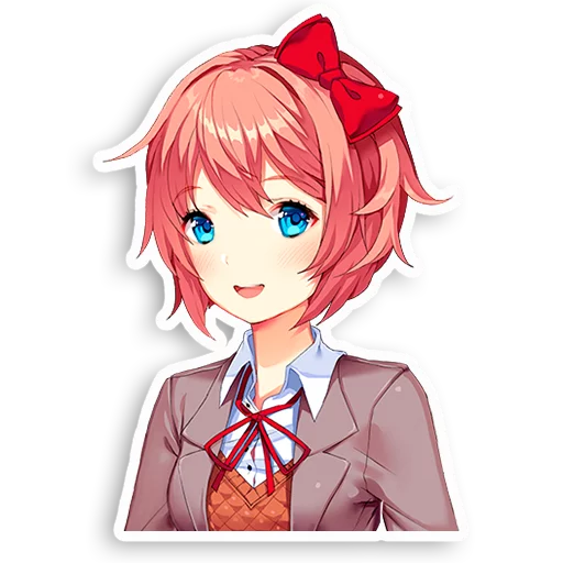 😃 Стикер «DDLC Sayori» для Telegram