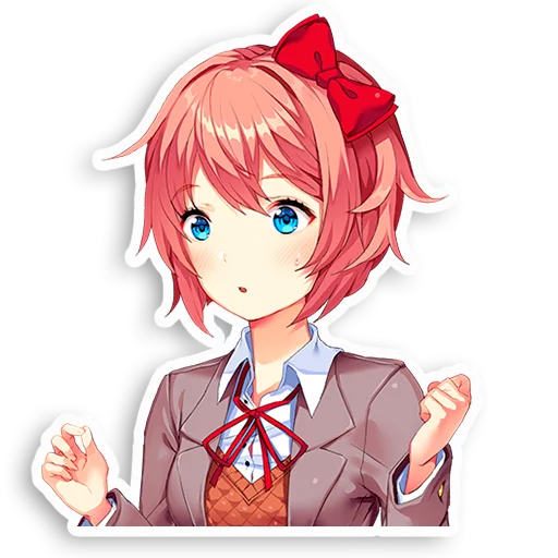 😯 Стикер «DDLC Sayori» для Telegram
