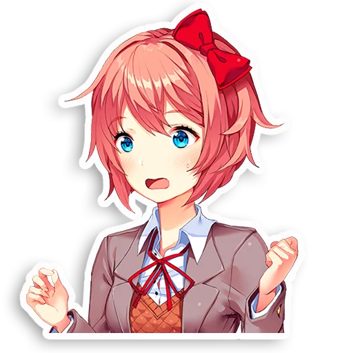 😧 Стикер «DDLC Sayori» для Telegram