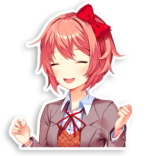 😄 Стикер «DDLC Sayori» для Telegram