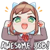 😁 Эмодзи «Doki Doki Literature Club» для Telegram