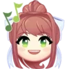 👩‍🎤 Эмодзи «Doki Doki Literature Club» для Telegram