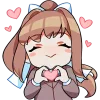 ☺️ Эмодзи «Doki Doki Literature Club» для Telegram