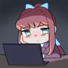 😓 Эмодзи «Doki Doki Literature Club» для Telegram