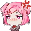 😡 Эмодзи «Doki Doki Literature Club» для Telegram