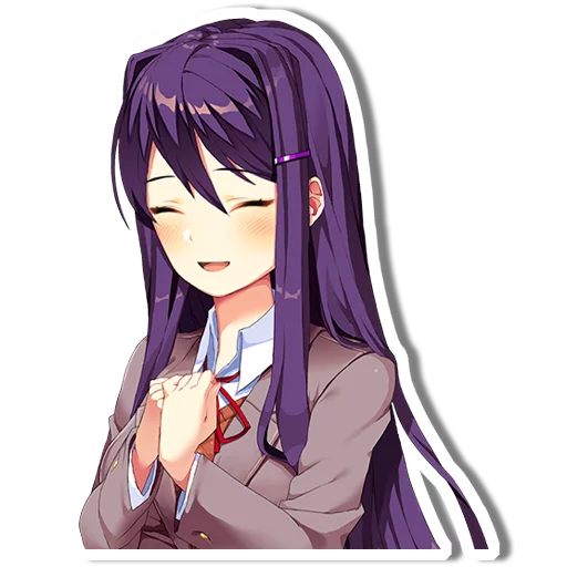 Стикерпак DDLC Yuri для Telegram