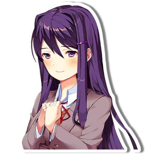 😊 Стикер «DDLC Yuri» для Telegram