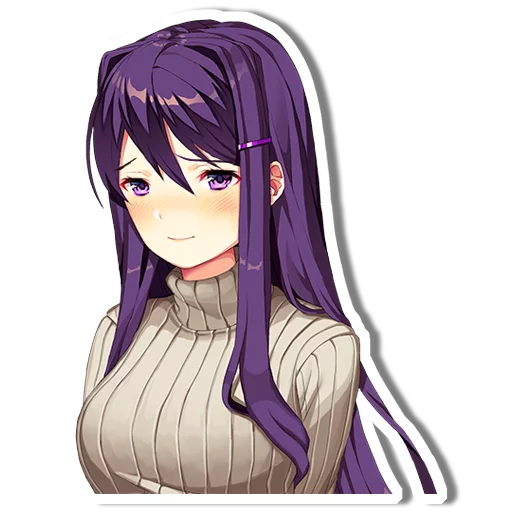 ☺️ Стикер «DDLC Yuri» для Telegram