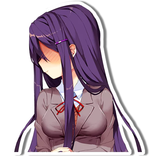 😊 Стикер «DDLC Yuri» для Telegram