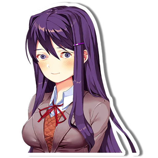 🙂 Стикер «DDLC Yuri» для Telegram