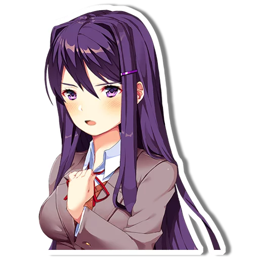 😠 Стикер «DDLC Yuri» для Telegram