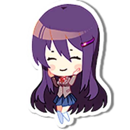 ☺️ Стикер «DDLC Yuri» для Telegram