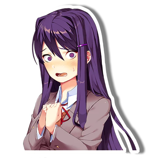 😱 Стикер «DDLC Yuri» для Telegram