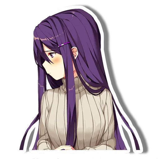 ☺️ Стикер «DDLC Yuri» для Telegram