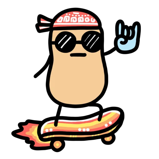 😎 Стикер «doodlingpotatoes ?» для Telegram