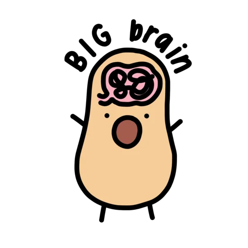 🤯 Стикер «doodlingpotatoes ?» для Telegram