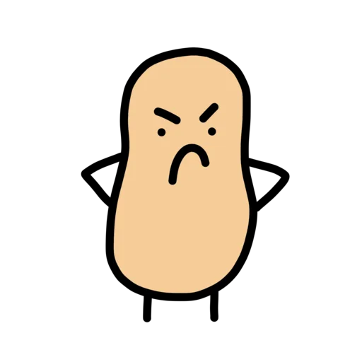 😡 Стикер «doodlingpotatoes ?» для Telegram