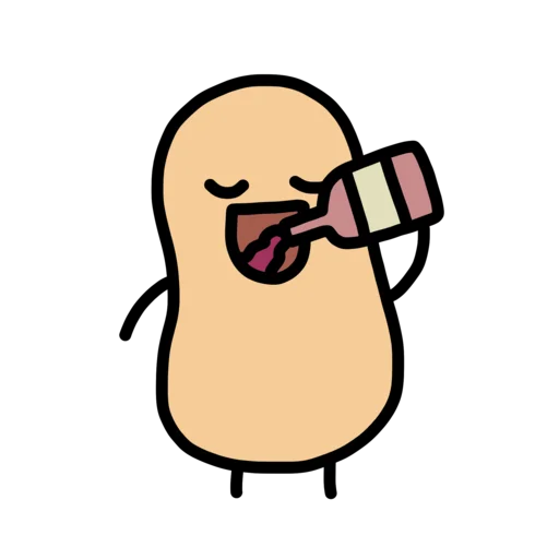 🍾 Стикер «doodlingpotatoes ?» для Telegram