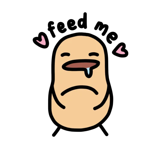 🤤 Стикер «doodlingpotatoes ?» для Telegram