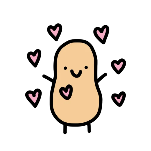 🥰 Стикер «doodlingpotatoes ?» для Telegram