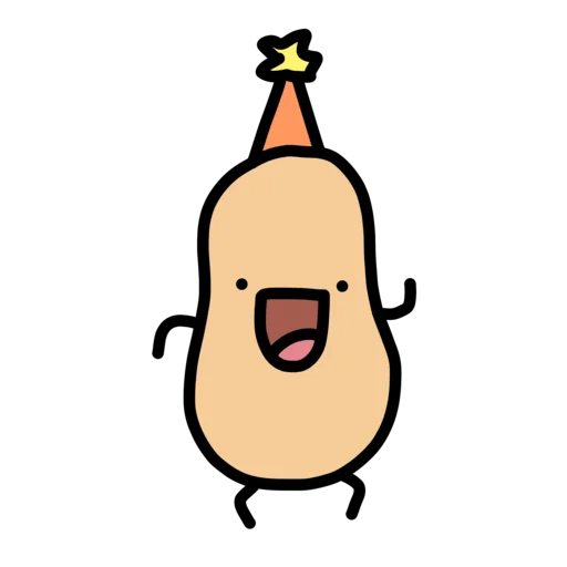 🥳 Стикер «doodlingpotatoes ?» для Telegram