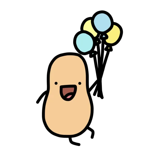 🥳 Стикер «doodlingpotatoes ?» для Telegram