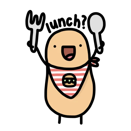 😋 Стикер «doodlingpotatoes ?» для Telegram