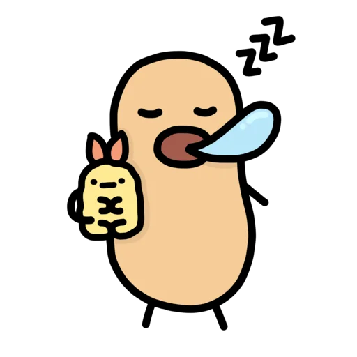 😴 Стикер «doodlingpotatoes ?» для Telegram