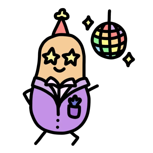 🤩 Стикер «doodlingpotatoes ?» для Telegram