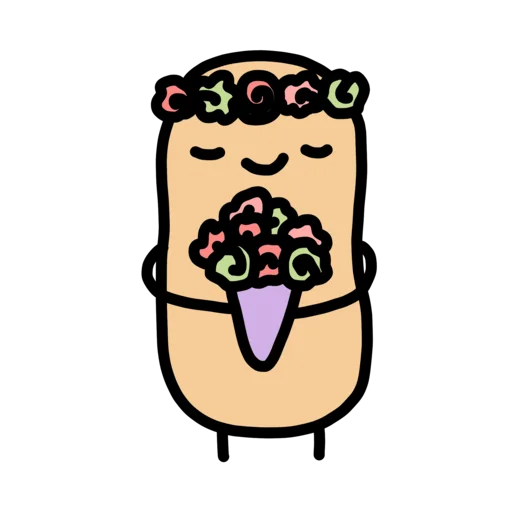 🌸 Стикер «doodlingpotatoes ?» для Telegram