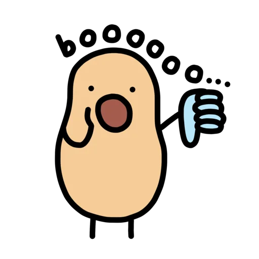 👎 Стикер «doodlingpotatoes ?» для Telegram