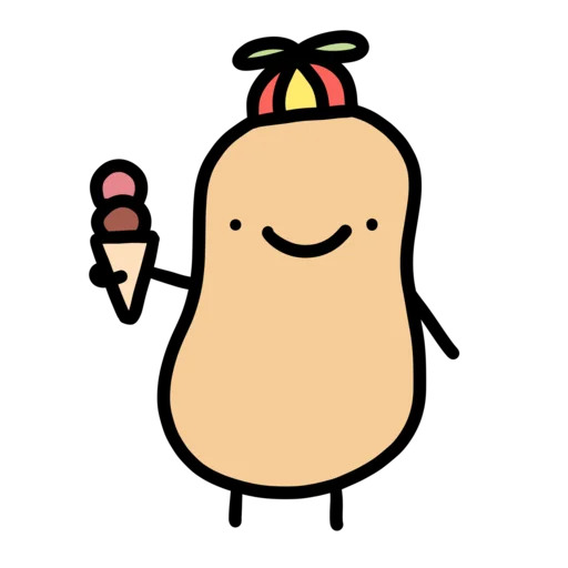 👧 Стикер «doodlingpotatoes ?» для Telegram