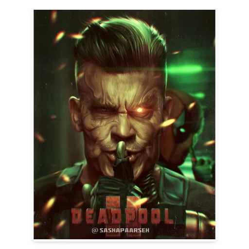 😔 Стикер «⭕ Дэдпул Marvel» для Telegram