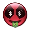 Стикер 25 😀 Deadpool - эмоджи с Дэдпулом