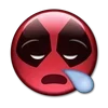 Стикер 59 😀 Deadpool - эмоджи с Дэдпулом