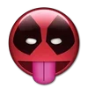 Стикер 24 😀 Deadpool - эмоджи с Дэдпулом