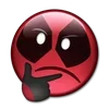 Стикер 33 😀 Deadpool - эмоджи с Дэдпулом