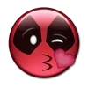 Стикер 18 😀 Deadpool - эмоджи с Дэдпулом