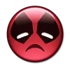 Стикер 54 😀 Deadpool - эмоджи с Дэдпулом