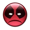 Стикер 42 😀 Deadpool - эмоджи с Дэдпулом
