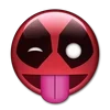 Стикер 22 😀 Deadpool - эмоджи с Дэдпулом