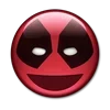Стикер 2 😀 Deadpool - эмоджи с Дэдпулом