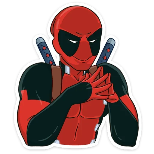 😈 Стикер «Дэдпул и Новый год» для Telegram