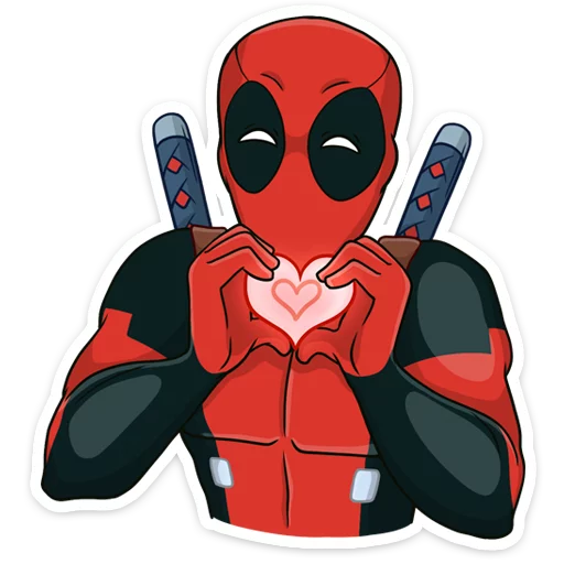❤️ Стикер «Дэдпул» для Telegram