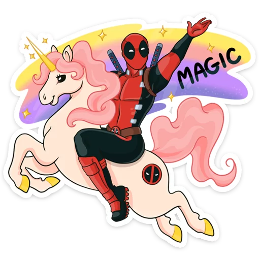 🦄 Стикер «Дэдпул» для Telegram