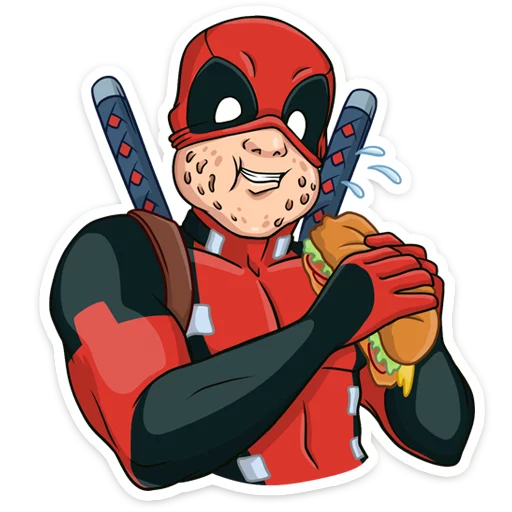 🍔 Стикер «Дэдпул» для Telegram