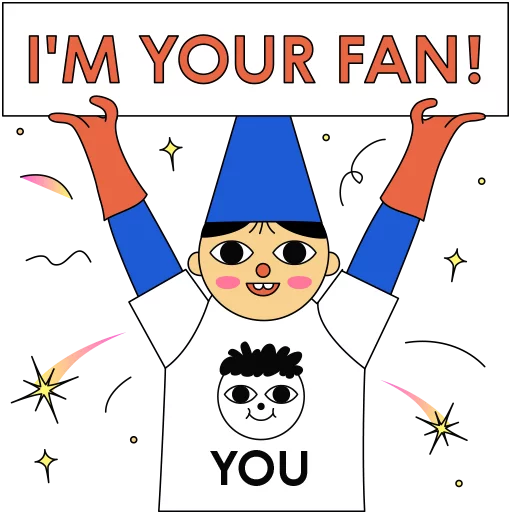 😆 Стикер «Supportive Wiz» для Telegram