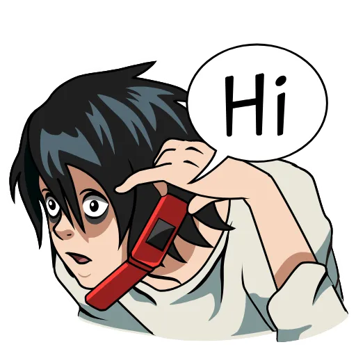 📞 Стикер «Death Note» для Telegram