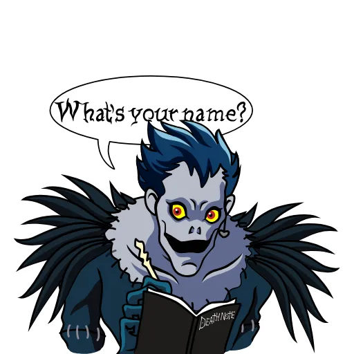 ✍️ Стикер «Death Note» для Telegram